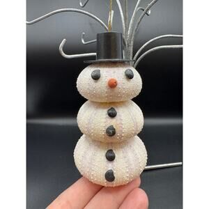 Stacked Sea Urchin Snowman Ornament